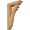 Ekena Millwork Merced Traditional Smooth Bracket w/ Offset Brace, Western Red Cedar, 5 1/2"W x 20"D x 32"H BKT0604X20X32MRC01SWR - alternate 1